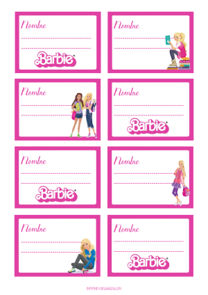Etiquetas Barbie